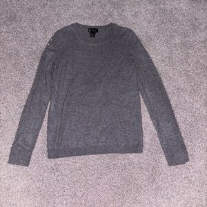 Bloomingdale’s Gray Cashmere Sweater